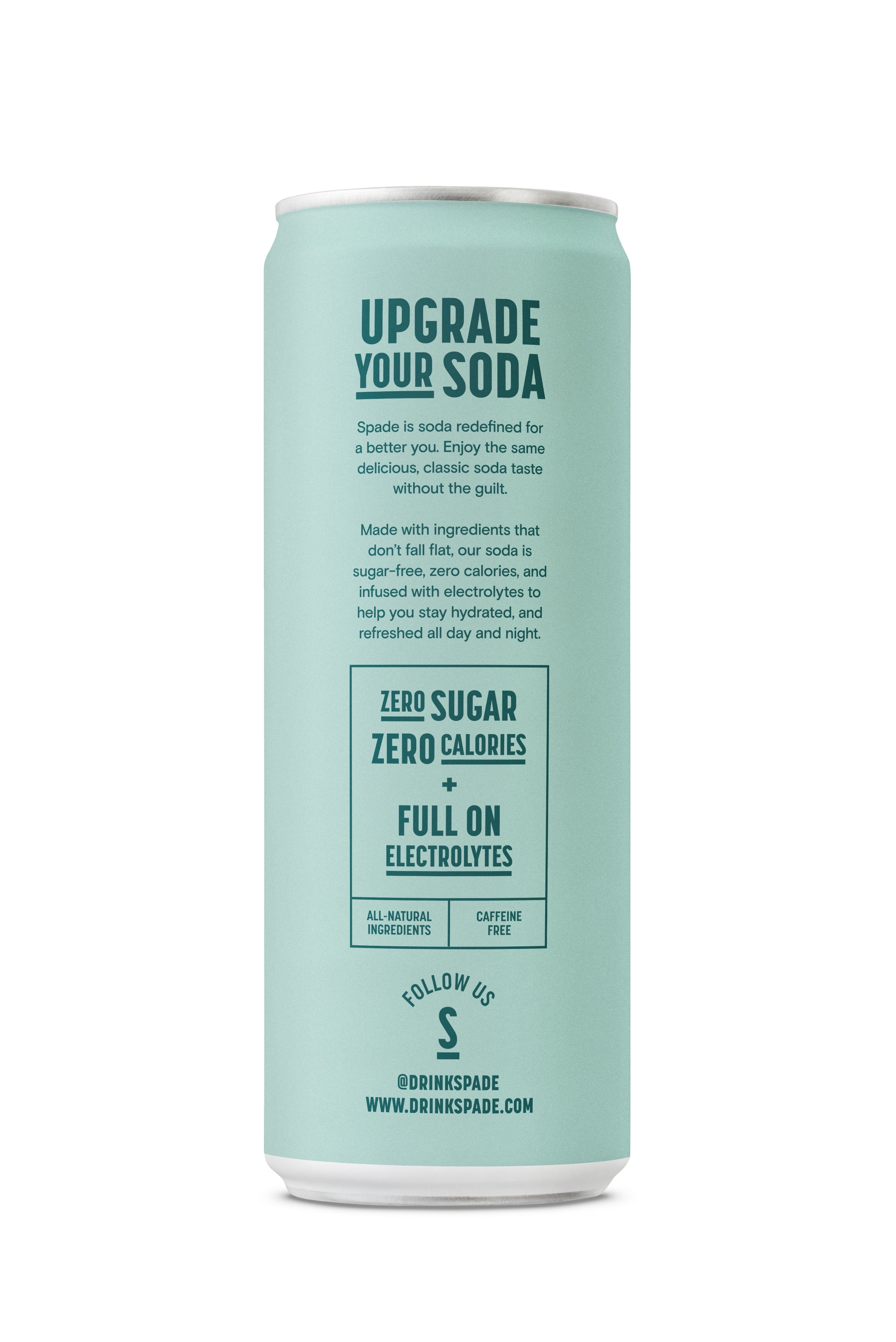 Spade Kiwi Strawberry Soda - Premium All-Natural, 0 Sugar, 0 Calorie, Electrolyte, Healthy Non GMO
