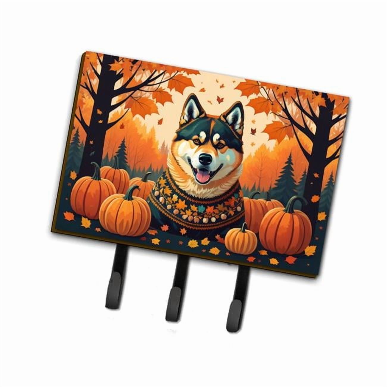 Pomeranian Fall Leash or Key Holder 6 in x 9 in