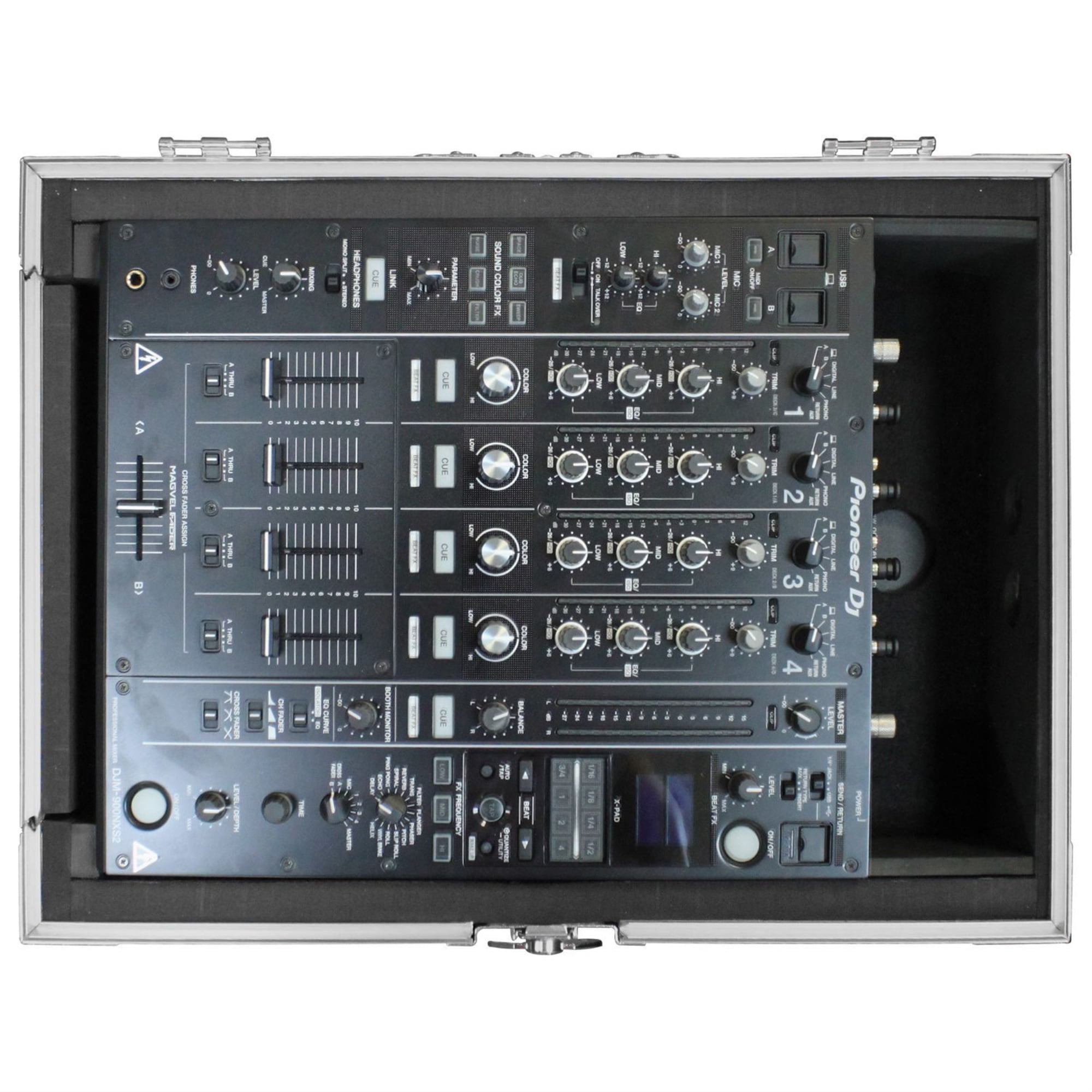 Odyssey FZ12MIXXD Universal 12″ Format DJ Mixer Flight Case with Extra Deep Rear Cable Compartment