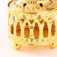 thumbnail image 4 of Redempat Luxurious Islamic Charcoal Incense Burner Gold Censer Candle Holder Style 3 1Set, 4 of 6
