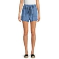 thumbnail image 3 of Time and Tru Women's Belted Utility Shorts, 3 of 6