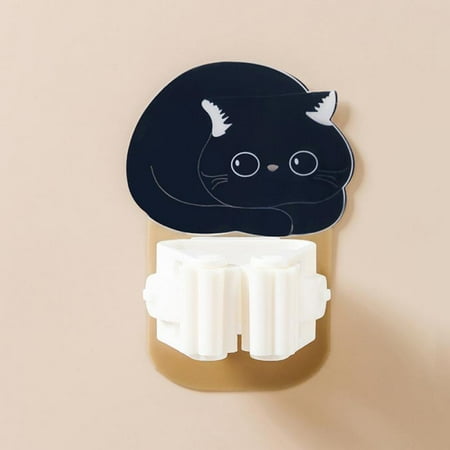 

Wall Mounted Hook Mop Organizer Glue Cute Cat Multipurpose Room Hanger Strong Hook Kitchen Bathroom Broom Clip