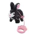 thumbnail image 2 of Conejo eléctrico de peluche que camina, juguete musical, , repite lo que dices, mascota electrónica interactiva para niños, regalo de cumpleaños Gris oscuro, 2 of 10