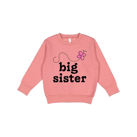 Inktastic Big Sister Butterfly Announcement Toddler Sweatshirt