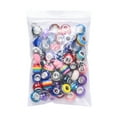 thumbnail image 4 of 1Bag Acrylic & Resin & Polymer Clay Rhinestone European Beads Large Hole Beads with Silver Color Core Rondelle Mixed Color Beads: 13.5~14x8~10mm Hole: 5mm 54pcs/bag, 4 of 6