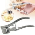 thumbnail image 4 of Ngxiha Garlic Press, 2-In-1 Stainless Steel Garlic Mincer and Crusher - Professional Zinc Alloy Heavy-Duty Garlic Press and Ginger Squeezer for Easy Kitchen Cleanup, 4 of 8