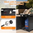 thumbnail image 2 of Heynemo 30" Propane Fire Pit Table with Lid & Lava Rocks, 50,000 BTU Outdoor Gas Fire Table with Waterproof Cover, Rattan-Style Design for Patio, Backyard & Garden, 2 of 8