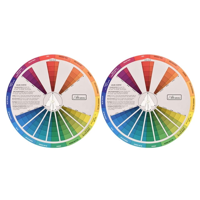 2x de de color instrucciones de de color rueda de herramienta de selección de color BLESIY Guía de mezcla de colores de maquillaje