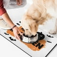 thumbnail image 2 of Happy Halloween Pumpkin Pet Food Mat Absorbent No-Slip 17x30 Inch Dog Bowl Mat Evil Pumpkin Ghost Pet Feeding Mat EcoFriendly Durable Pet Placemat, 2 of 7