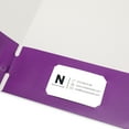thumbnail image 5 of Pen + Gear 2-Pocket Paper Folders, Solid Purple Color, 50-Count, Letter Size, 5 of 10