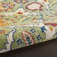 thumbnail image 5 of 8' Green Round Floral Power Loom Area Rug, 5 of 5