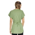 thumbnail image 3 of Expert Brand USA-Made Women's MoCA Cotton Blend Cinch Back Tie Tunic, Meadow, Medium, 3 of 8