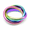 Rainbow, variant on Women’s Triple Interlocking Stainless Steel Band Ring, US Sizes 5-12, Casual Style Gift for Her