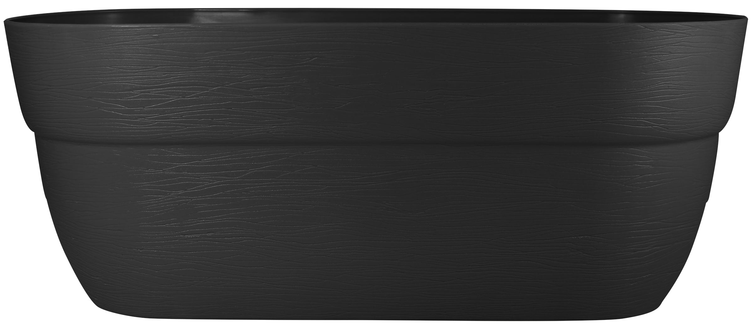 Bloomers Railing Planter with Drainage Holes 24" Weatherproof Resin