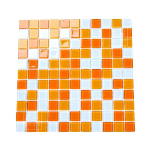 Riwesomey Azulejo de ladrillo de pared de 25x25cm, baño, baño, construcción impermeable, suelo de bricolaje, baldosas de cerámica, decoración de Materiales de construcción tipo 4 Riwesomey TO010106-04