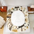 thumbnail image 5 of Feelyou 3D Rustic Bee Queen Sheet Sets for Kids, Mandala Jungle Floral Flat Sheet, Tribal Western Mushroom Queen Fitted Sheet, Lightweight Room Decor, 4 Pieces, 5 of 7