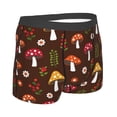 thumbnail image 3 of Fotbe Woodland Mushroom with Flowers and Berries Men’s Total Support Pouch Boxer Briefs, X-Temp Cooling, Moisture-Wicking Underwear, Regular, Long-leg and Trunk-Medium, 3 of 9