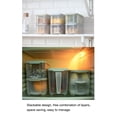 thumbnail image 4 of Maoww Refrigerator Large Capacity Storage Box Organizer Fresh Vegetable Fruit Boxes Convenient Drain Basket Kitchen Home Light Green, 4 of 9