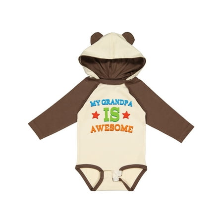 

Inktastic Grandpa Is Awesome Boys or Girls Long Sleeve Baby Bodysuit
