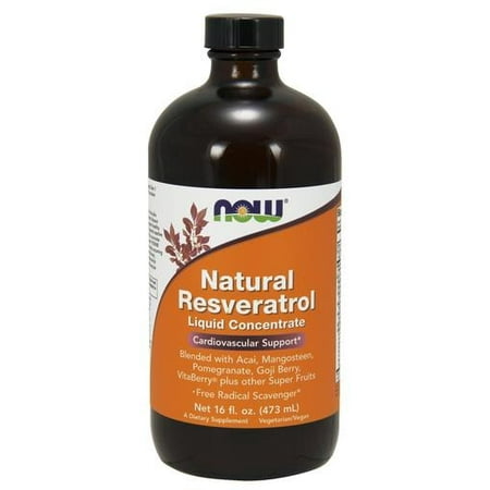 Natural Resveratrol concentré liquide NOW aliments liquides 16 oz