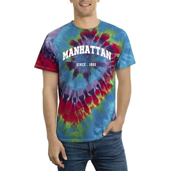 Manhattan 1992 Banner Tie Dye Spiral Men -Image by Shutterstock, Male Small