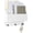 White, variant on Wall-Mounted Mail and Key Holder – Natural Wood 2-Tier Letter Organizer with 3 Hooks | Entryway Command Center for Mail, Keys, and Documents