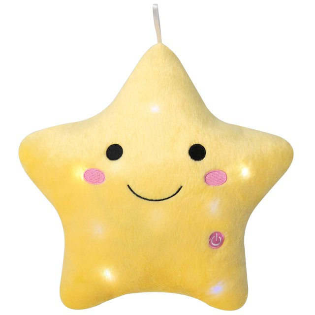 Almohada de felpa DearSun Creative Twinkle Star Night Light 13 pulgadas