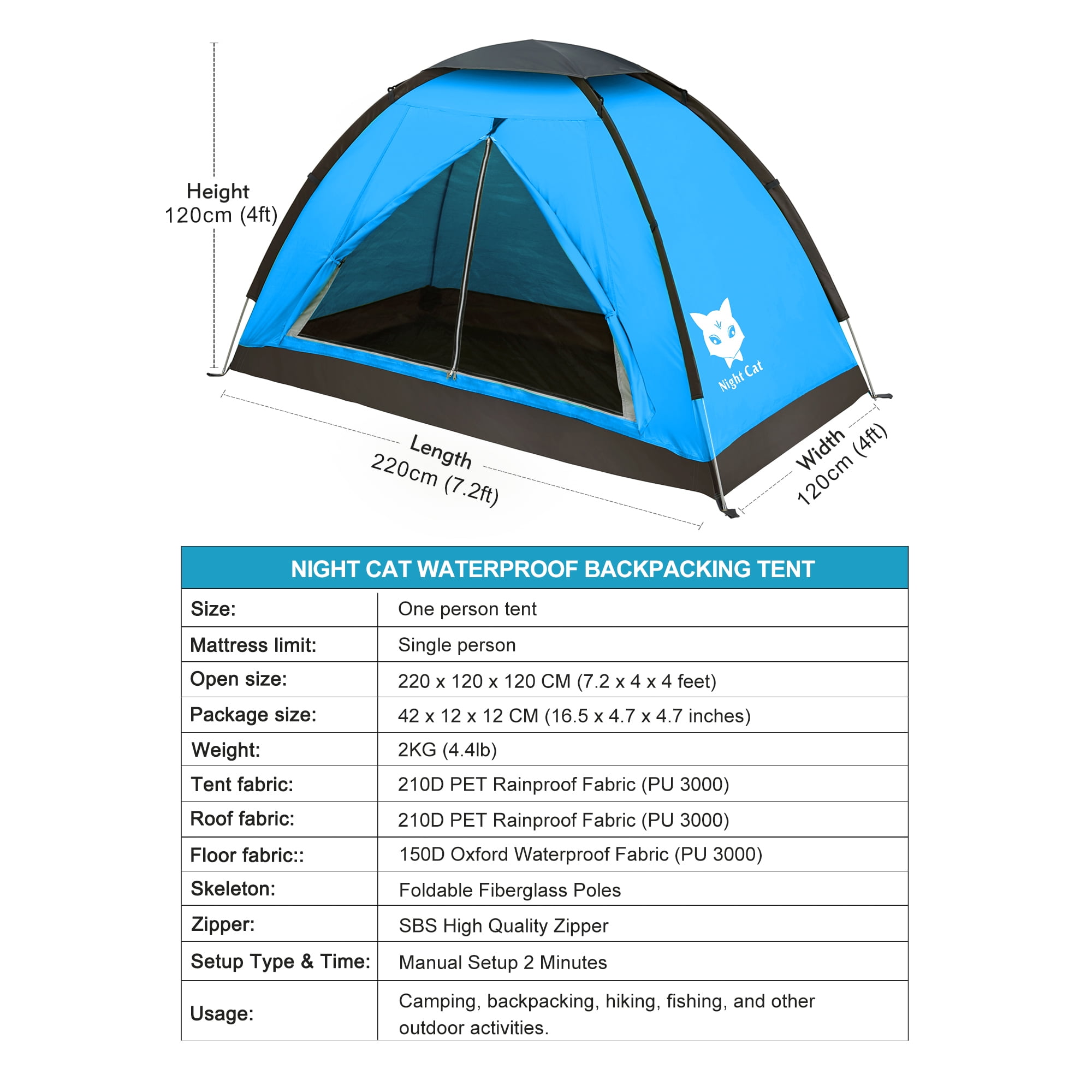 Night Cat Outdoor Camping Equipment Combination Package/ Single item