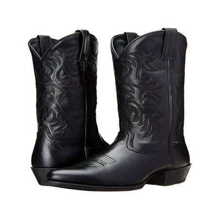 

SHENZHENHFUKJ Comfortable Stylish Mid Calf Cowboy Boots for Men with Elegant Embroidery Size 11.