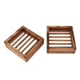 thumbnail image 1 of 2x Soporte de Jabón de Natural Rectángulo Jabonera de Jabonera Almacenamiento de Esponja Yuyangstore jabonera para ducha, 1 of 6