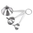 thumbnail image 2 of Stainless Steel Kitchen Funnel Set, 3 Pack Food Grade Metal Funnels with Long Handle for Bottles, Oils, Liquor & Spices, Dishwasher Safe with Cleaning Brush Clearance!, 2 of 9