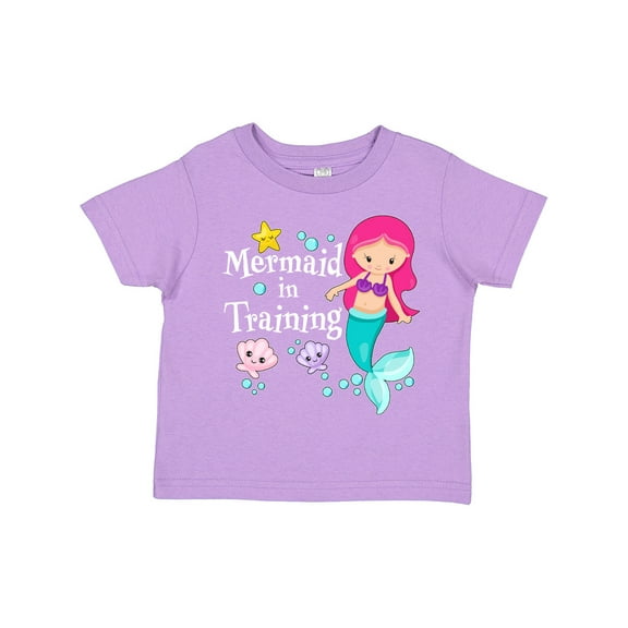 Inktastic Mermaid in Training Girls Toddler T-Shirt