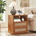 thumbnail image 6 of LEYAOYAO Bedroom Furniture Set, 2 Nightstands with Charging Stations, 6-Drawer Dresser for Large Living Room, Tea Brown, 6 of 9