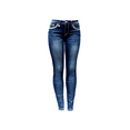 thumbnail image 6 of Jack David Premium Women's Bootcut Rhinestone Mid Rise Bootcut Stretchy Denim Jeans Pants, 6 of 6
