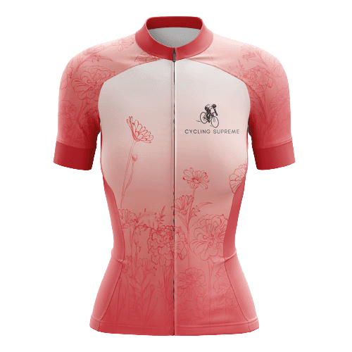 Floral Rose Women's Cycling Jersey - XL