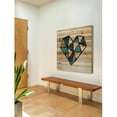 thumbnail image 6 of Marmont Hill - "Indigo Heart" Painting Print on Natural Pine Wood, 6 of 7