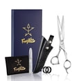 thumbnail image 1 of Fengliren Tijeras de corte de pelo de peluquero profesionales extremadamente afiladas de alta gama Tijeras de peluquería para cabello Tijeras de corte de pelo de 6,3 pulgadas hechas de acero inoxidabl, 1 of 1