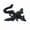 Black crystal flying dragon, variant on 1pc 14CM 3D-printed Dragon Crystal Pterosaur Joint Movable Winged Dragon Figure-piece