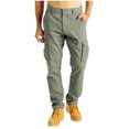 thumbnail image 2 of jsaierl Men's Cargo Pants Classic Fit Outdoor Pants Regular Fit Trousers Lightweight Cargo Pants with Multi Pockets, 2 of 9