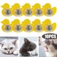 thumbnail image 1 of Pato Gato Lamiendo Bocadillos Giratorio Gato Masticar Juguete Suministros para (amarillo), 1 of 5