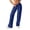 Dark Blue, variant on WCJM Women's Casual Pants Women Elastic Waist Wide Leg Loose Pants Lightweight Comfortable Activewear for Workout