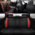 thumbnail image 2 of OTOEZ Car Seat Covers for For Honda Toyota Chevy Ford Nissan Front Rear Full Set Cushion Protector PU Leather Universal Fit, 2 of 9