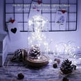 thumbnail image 5 of Fairy Lights, 2-Pack 50 LED Fairy String Lights Battery Operated Waterproof Twinkle Lights 16.4ft Silver Wire with Remote Control for Christmas Parties,Wedding, Home Decoration, 5 of 7