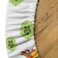 thumbnail image 5 of Ambesonne Emoji Fitted Round Tablecloth, Chinese Folk Dragons Motifs, 45"- 56" Diameter, Green Orange Pale Salmon, 5 of 5