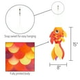 thumbnail image 4 of In the Breeze 5220 — 15-inch Hot Damsel Fish Windsock — Colorful Orange and Red Fishsock Hanging Garden Décor with Detailed Printed Graphics, 4 of 6
