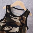 thumbnail image 6 of TOWED22 Baby Toddler Boy Clothing 2pcs Summer Sleeveless Tee Tank + Cute Graphic Pocket Shorts Lightweight Outfits Set(Brown,5-6 Y), 6 of 8