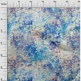 thumbnail image 3 of oneOone Velvet Sky Blue Fabric Watercolor Diy Clothing Quilting Fabric Print Fabric By Yard 58 Inch Wide-B3, 3 of 7