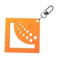 thumbnail image 1 of Calibrador de agujas de tejer de diferentes diámetros, cuadrado, preciso, portátil. Naranja, 1 of 9