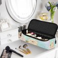 thumbnail image 2 of Hair Tools Storage with Heat Resistant Mat- Teddy Bear Printed Curling Iron Travel Bag/Flat Iron Case for Women, 2 of 8