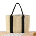 thumbnail image 1 of Straw Beach Tote Bag for Women, 2024 New Beach Bag for Women, Beach Vacation Shoulder Bag for Summer Travel, 1 of 5